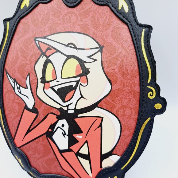 Hazbin Hotel Charlie & Vaggie Filigree Frame Double-Sided Crossbody Bag - Picture 2 of 12